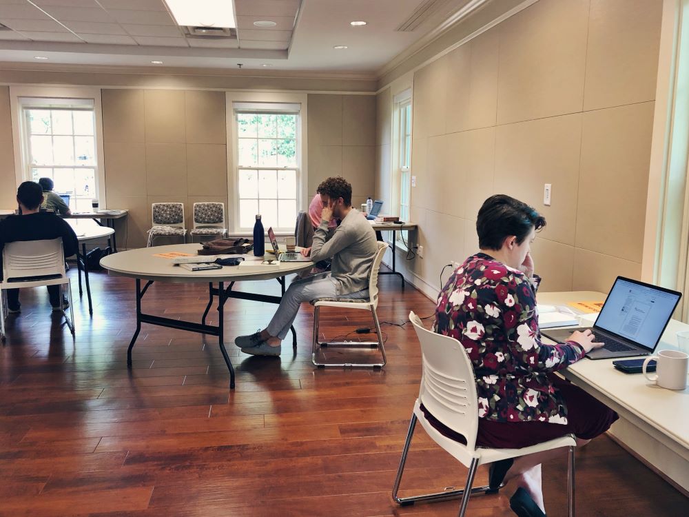 Faculty writing at the Pebble Hill retreat