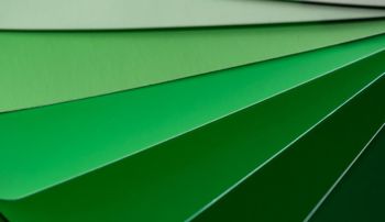 Different shades of green overlapping each other