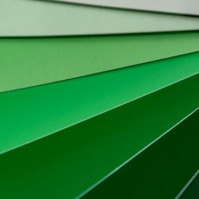 Different shades of green overlapping each other