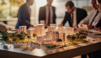Model of apartment complex