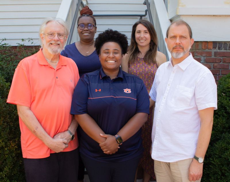 Sociology professors standing in a group