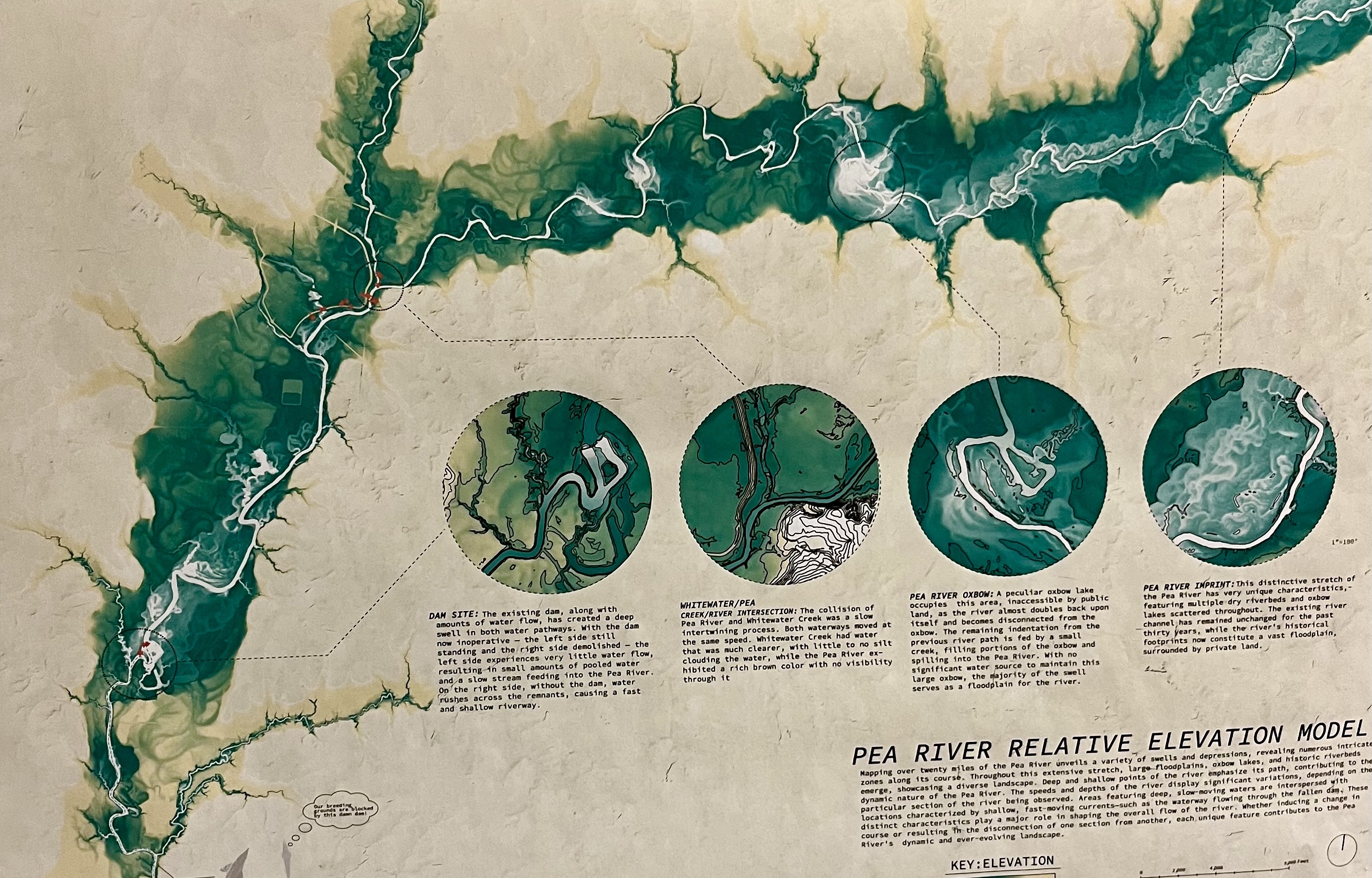 A map of the Pea River