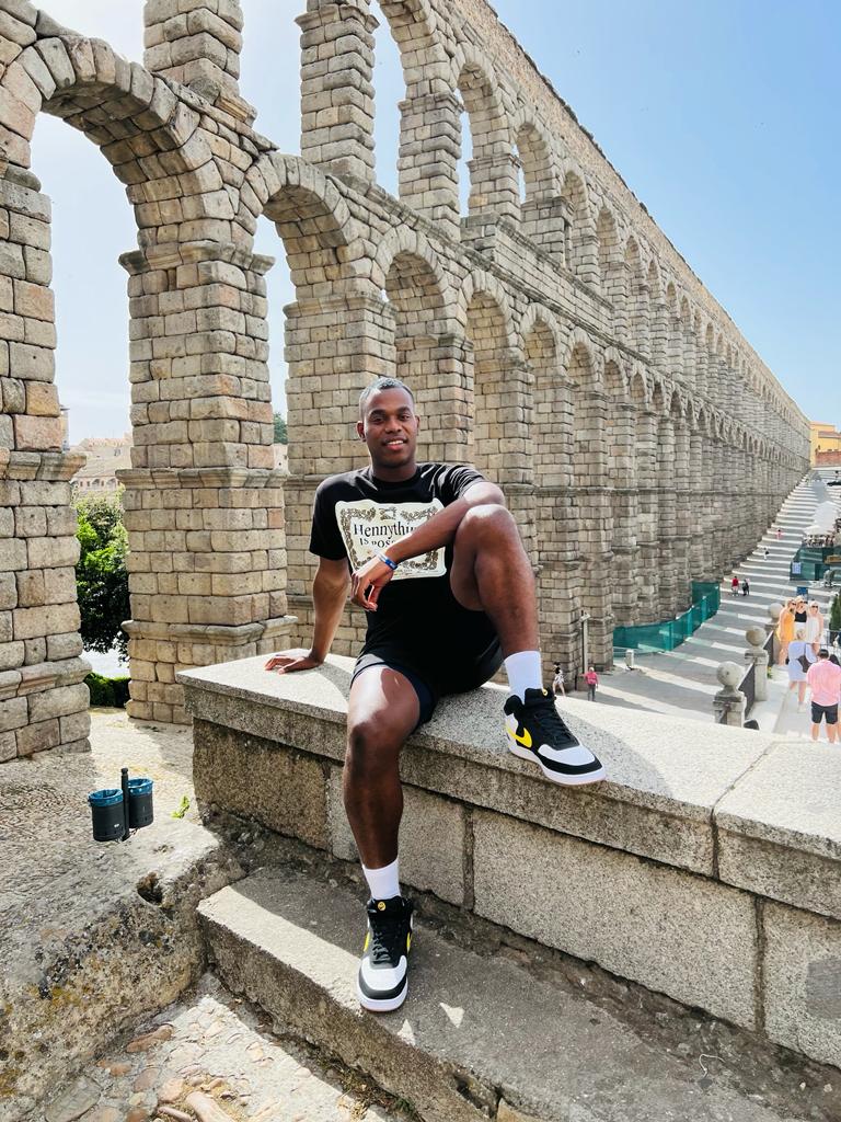 Oquendo Bernard visits historic landmark in Spain