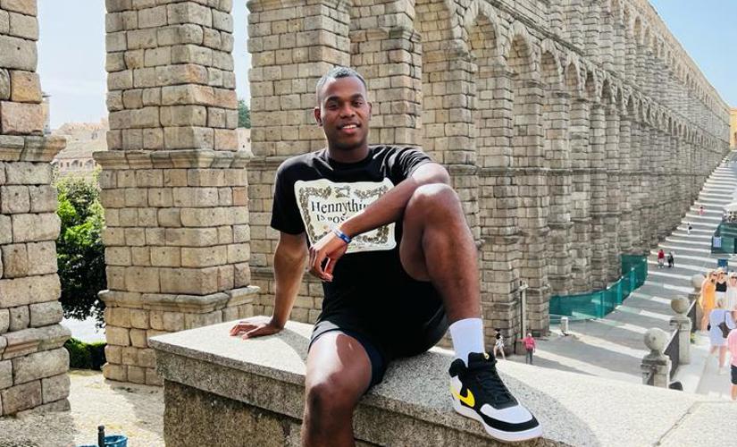 Oquendo Bernard visits historic landmark in Spain