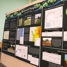 Poster presentation of action plans for the Richmond Heights community