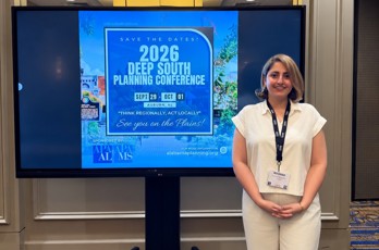 Roonak Soleimani presenting at the Deep South Planning Conference