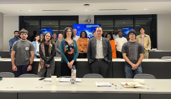 Auburn faculty and community members at the November AI Cafe