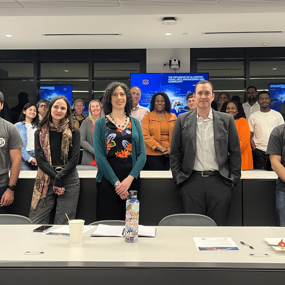 Auburn faculty and community members at the November AI Cafe