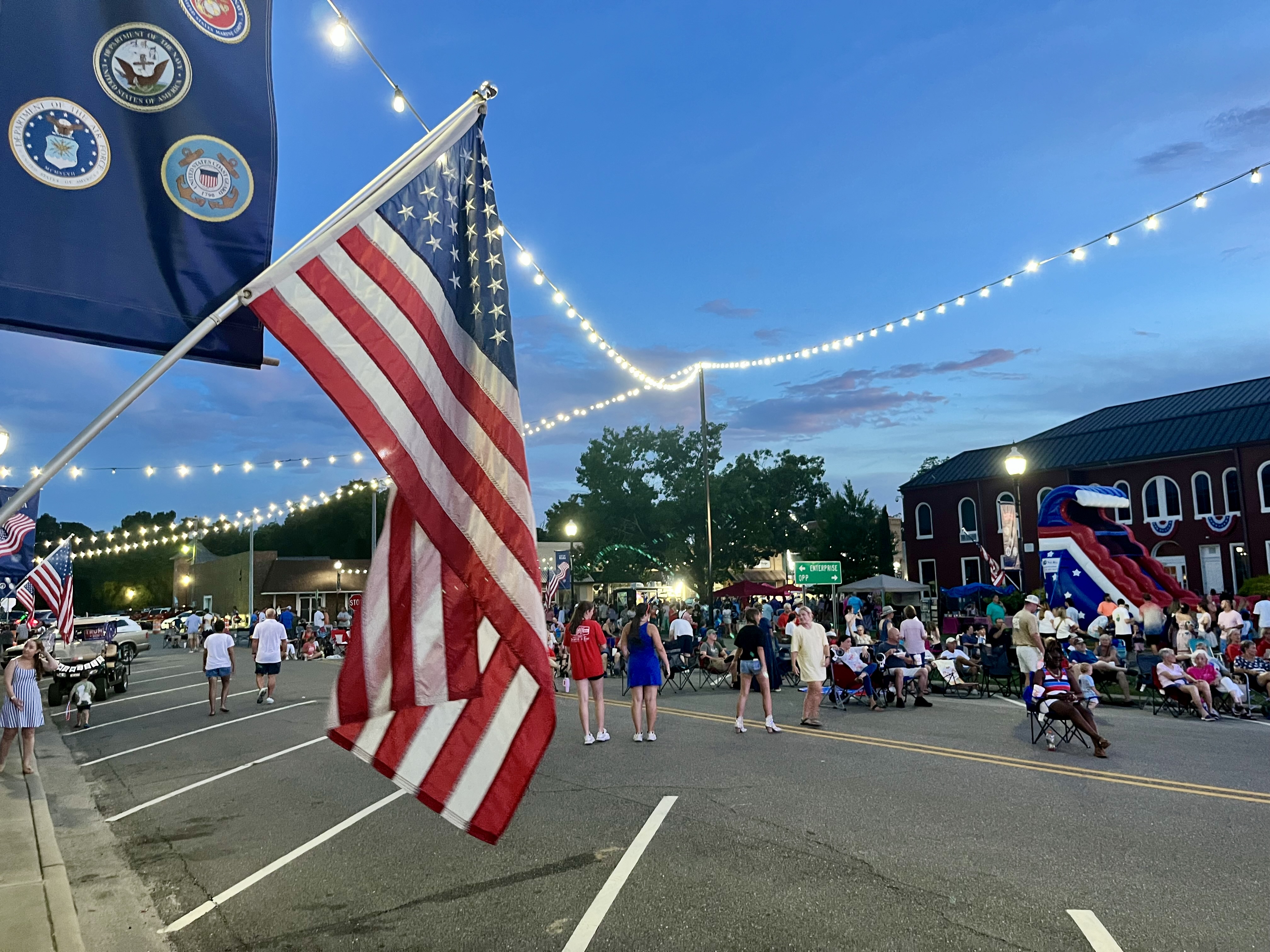 Flags, fireworks and food bring in the crowds for Elba’s “party with a purpose.”