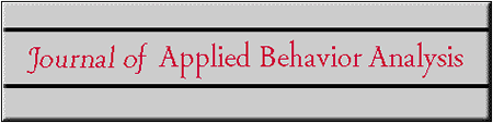 The Journal of Applied Behavior Analysis