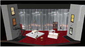 theatre set digital model