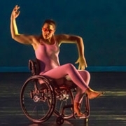 woman dancing in wheelchair